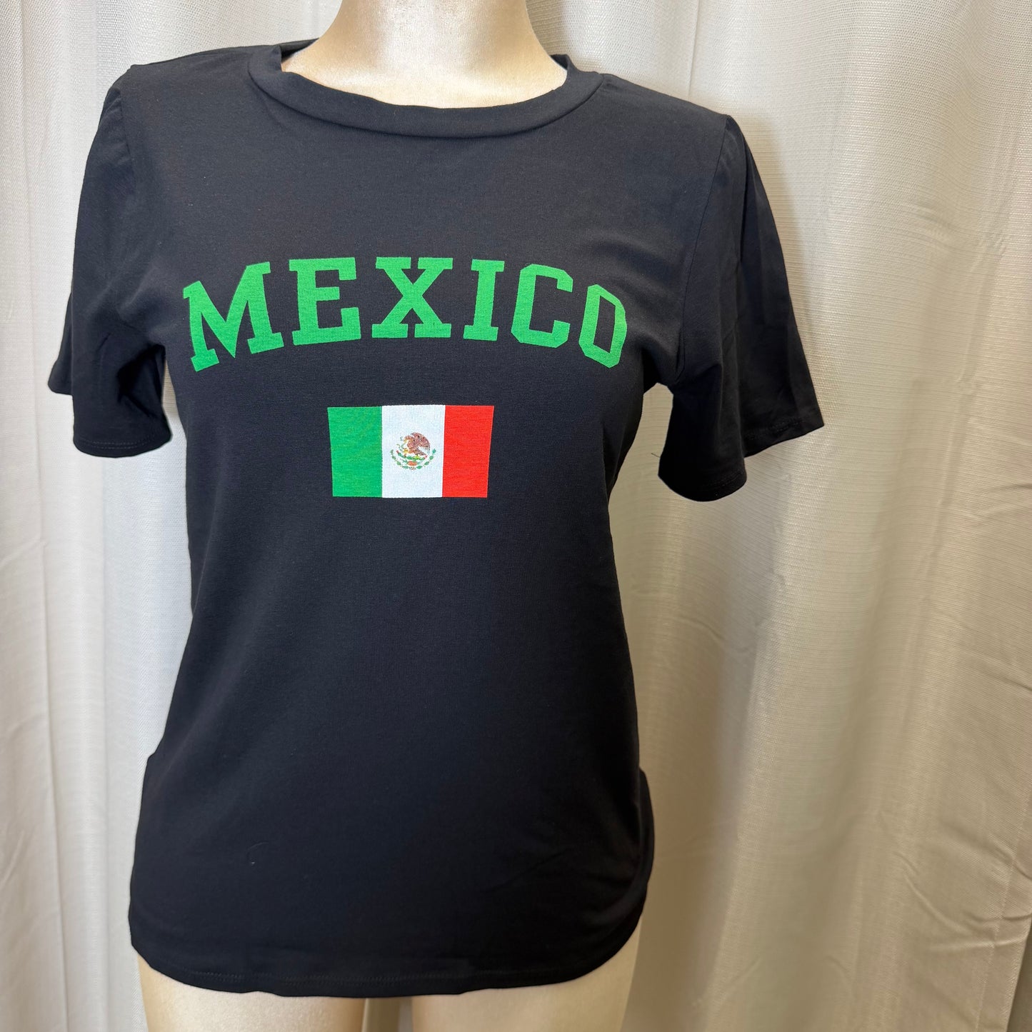 PL-Short Sleeve Mexico Top-Black