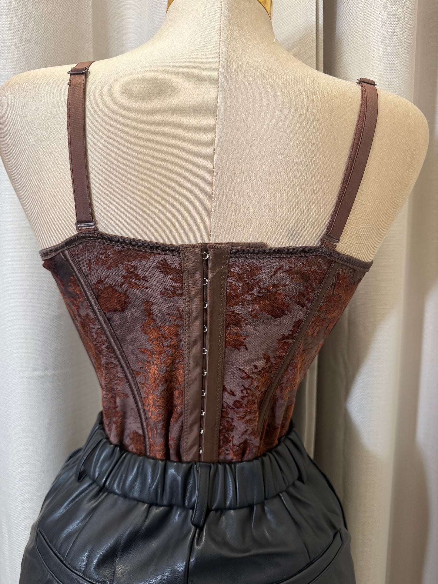 Simple Corset -Brown