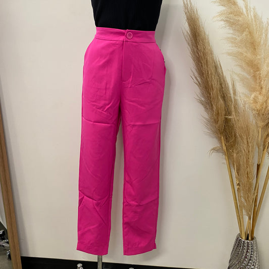 Ellen Tailored Pants-Fuchsia