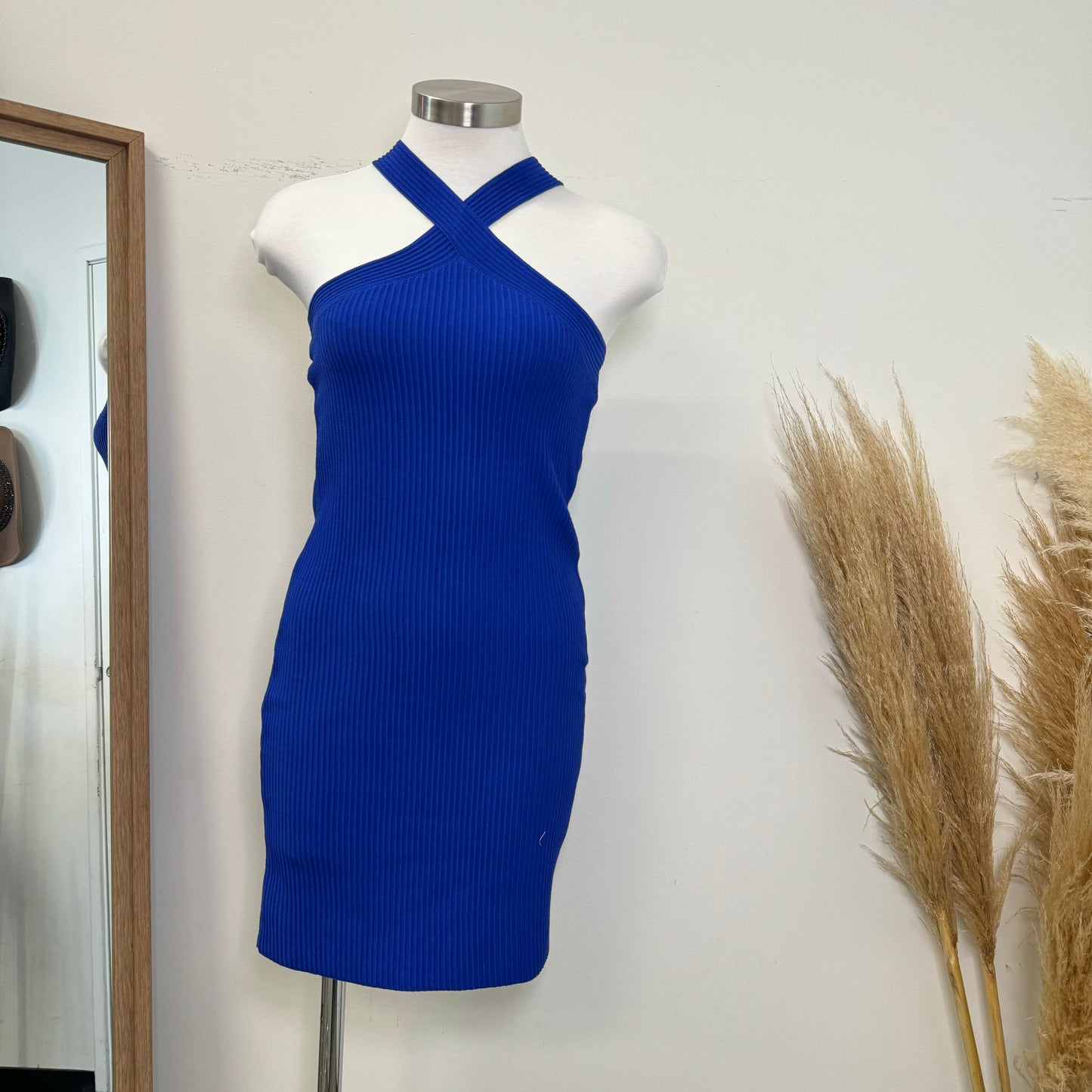 Lexy Cross Body Dress-Royal Blue