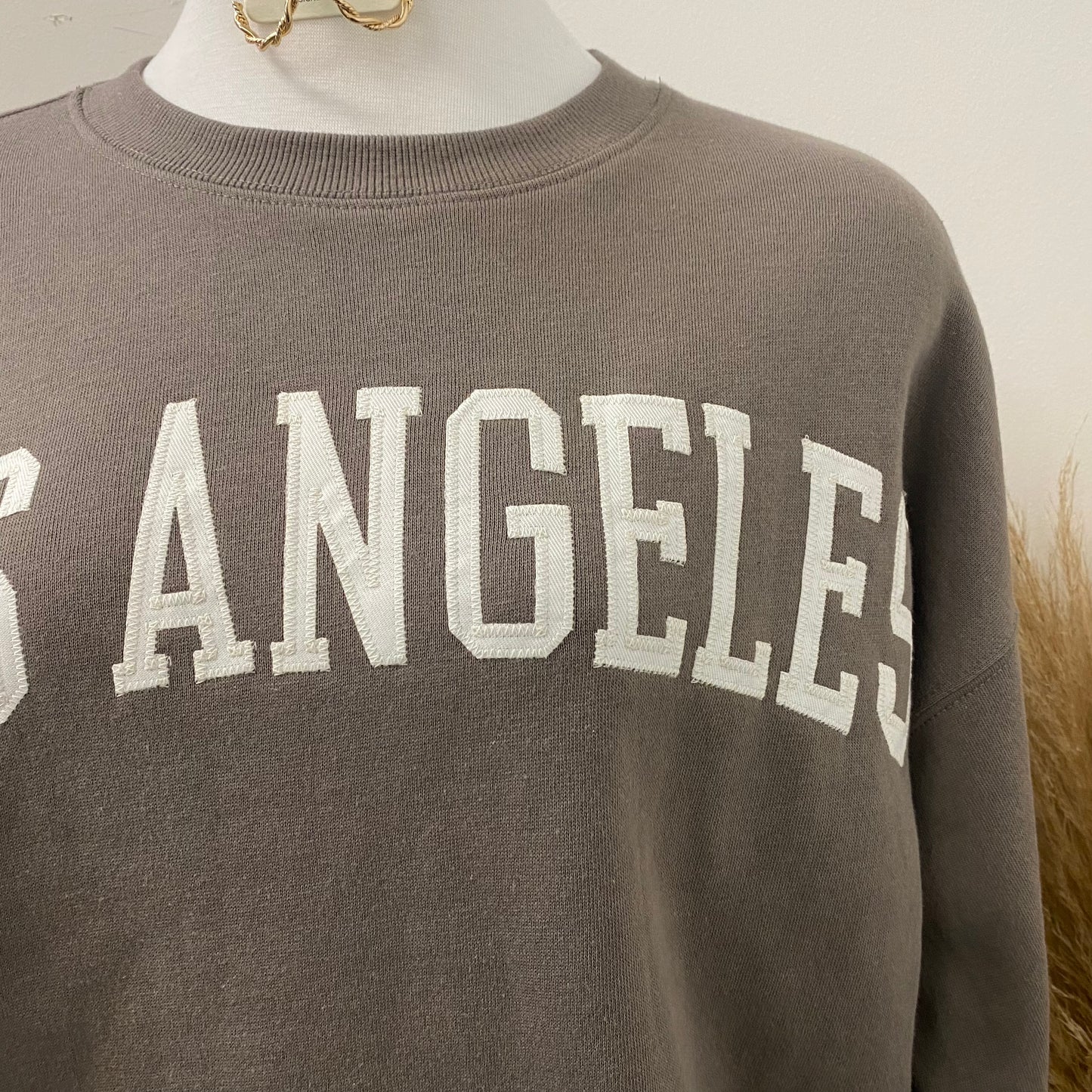 Los Ángeles Crewneck Sweater -Tan