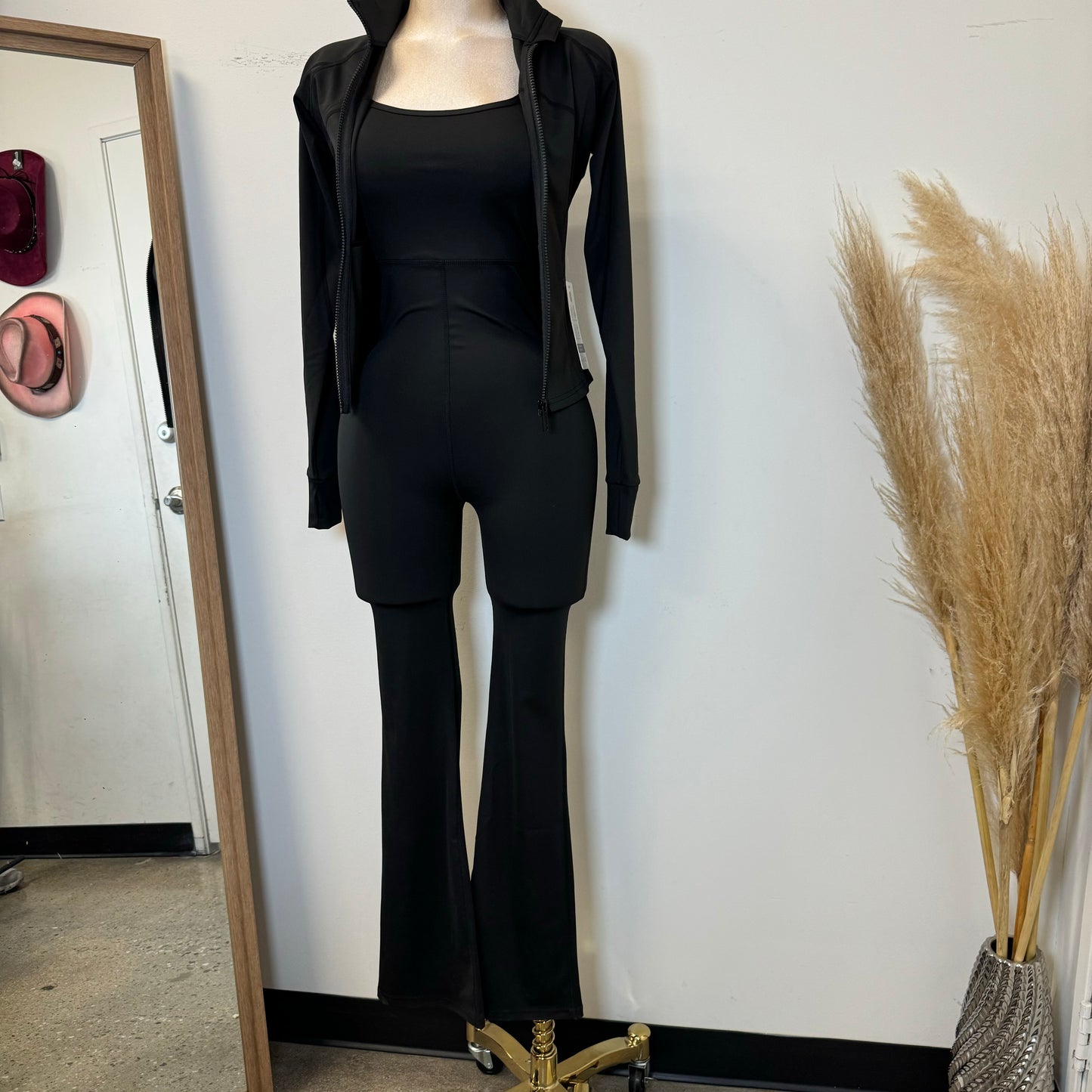 Ozia Jumpsuit with Jacket-Black