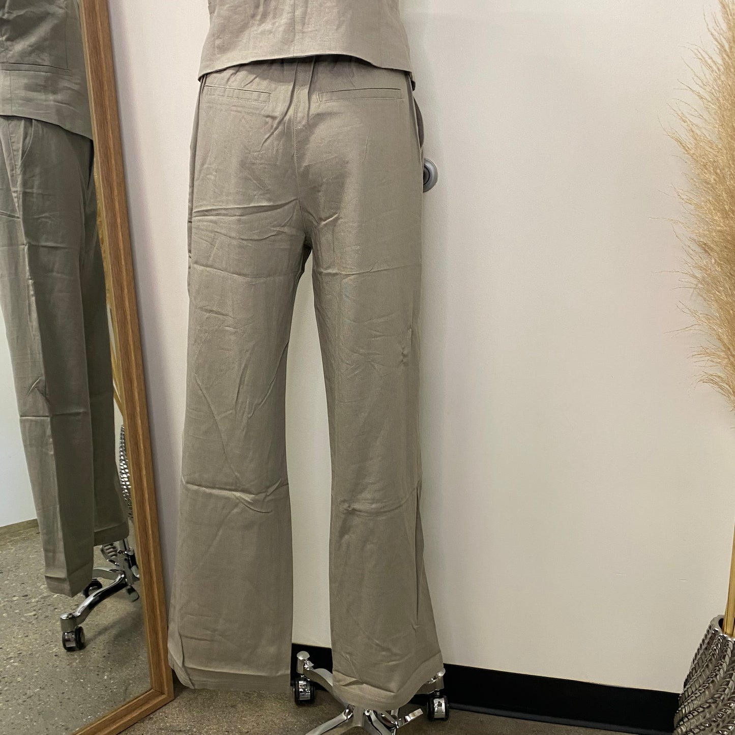 Linen Pants - Greystone