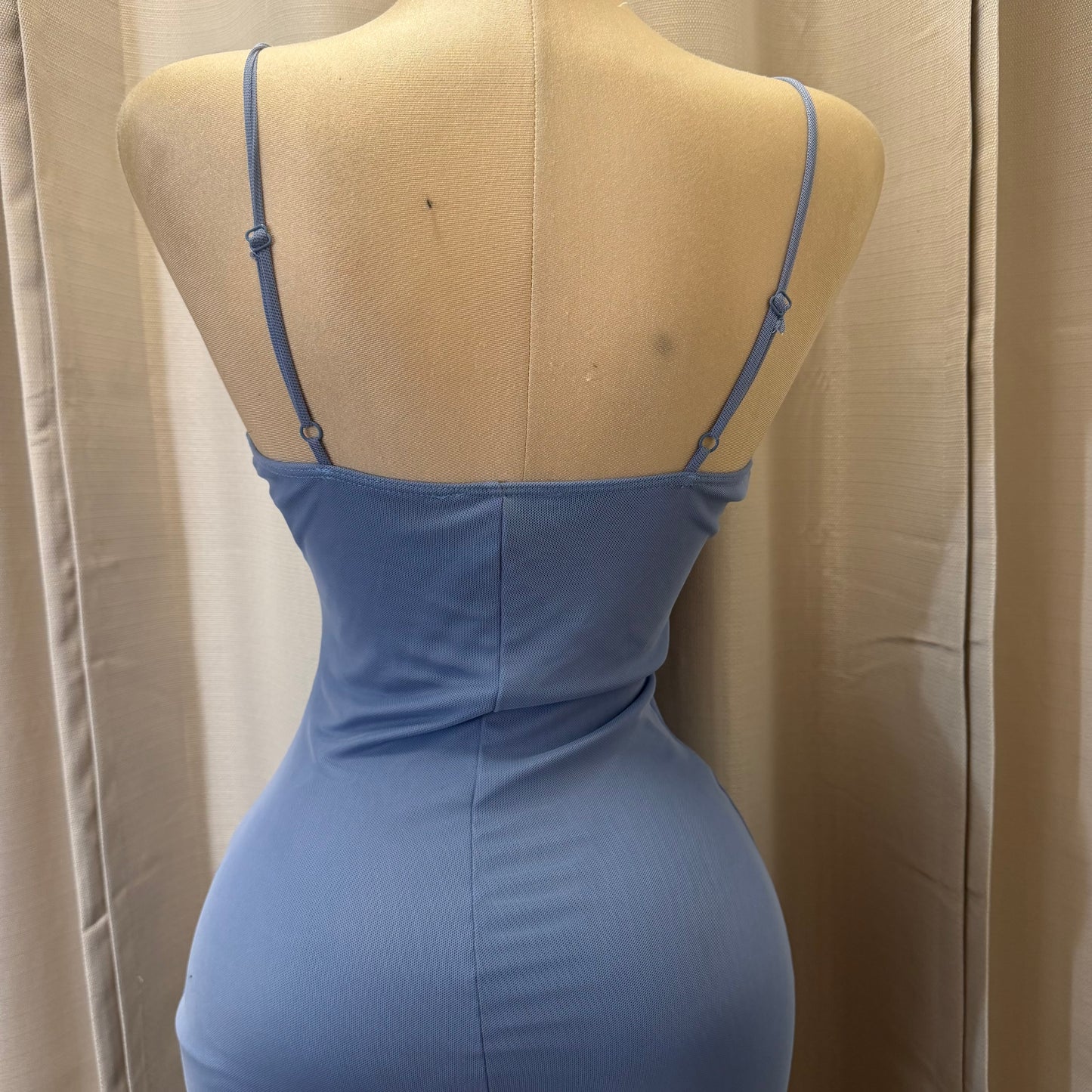 Mismaloya Mesh Dress-Blue