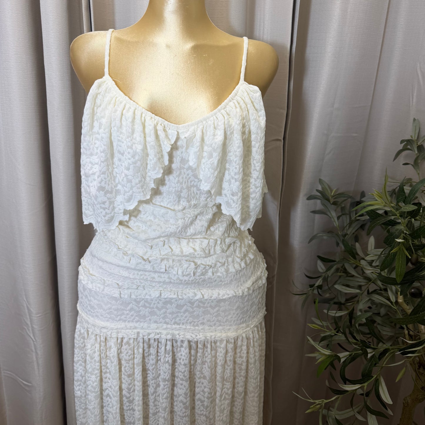 Luxe Desire Maxi Dress-Cream
