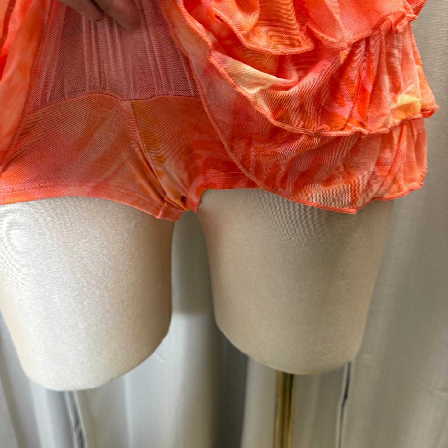 Halter Orange Skirt Set-Orange