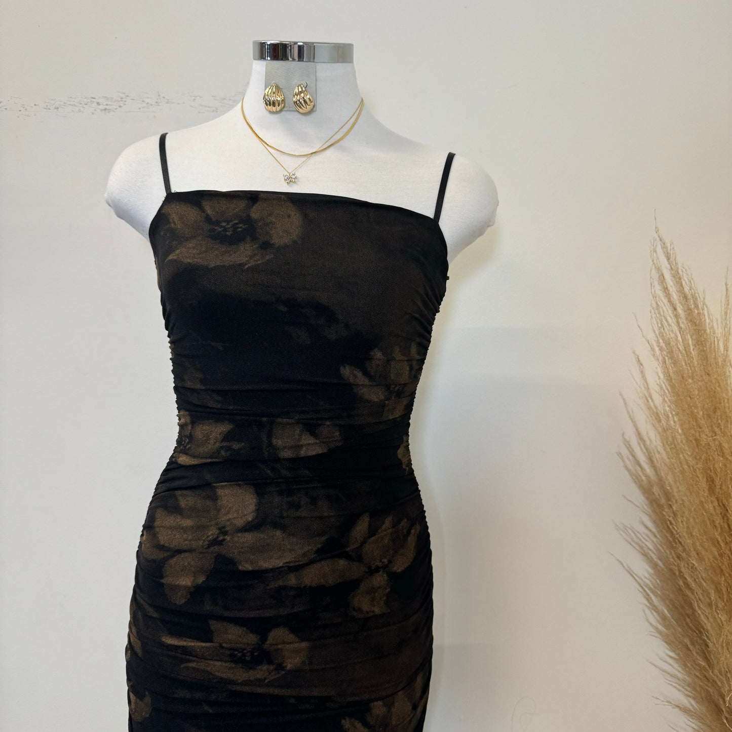 Kya Dress-Black/Gold