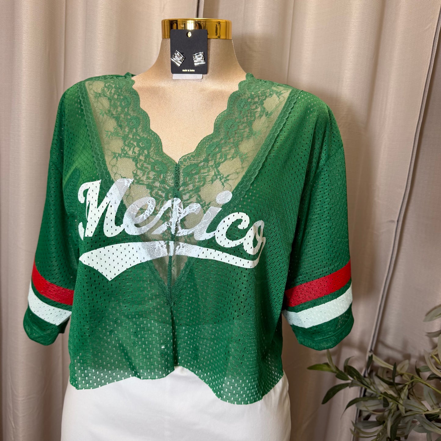 Mexico V Neck Lace Jersey-Mexico