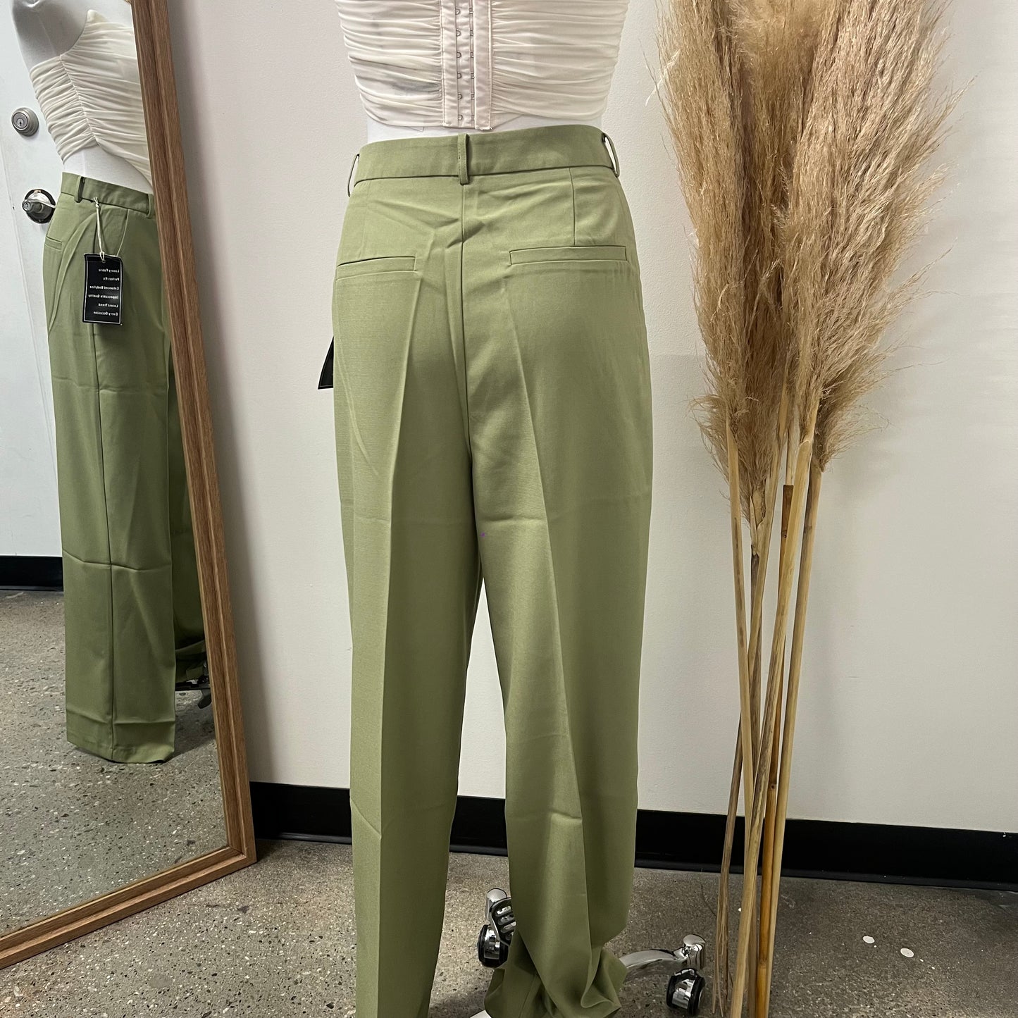 Formal Pants-Sage Green