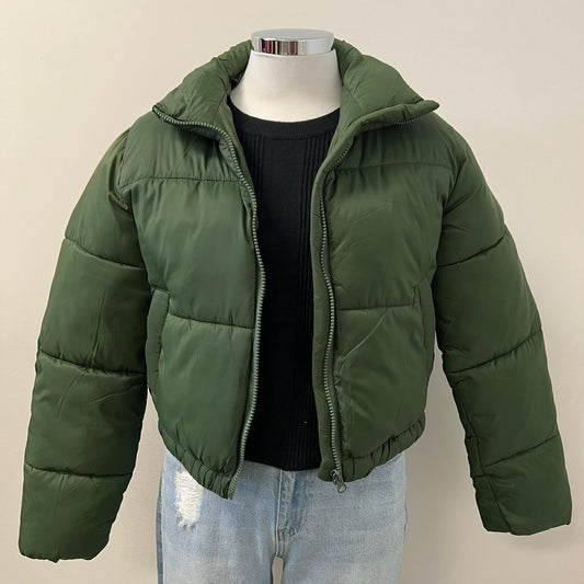 Genevieve Puff Jacket - Olive