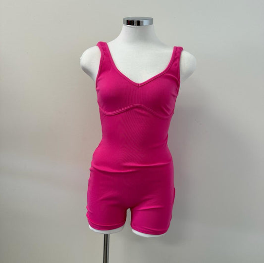 Aria Romper-Hot Pink