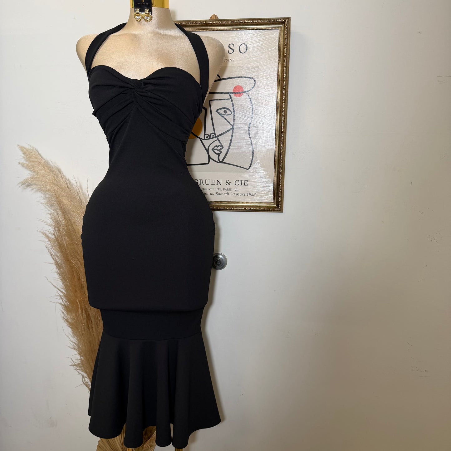 Cielo Mermaid Dress-Black