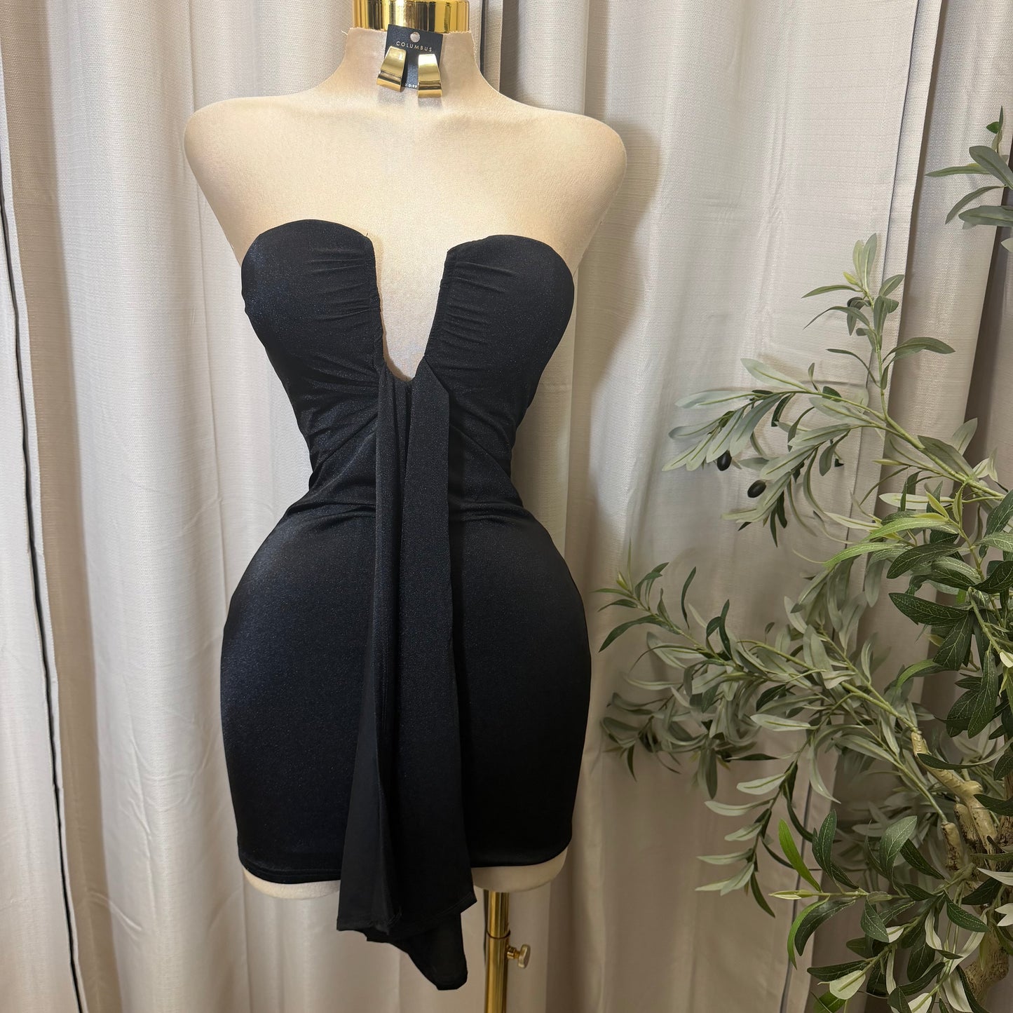 KNIT SHAKIRA DRESS-Black