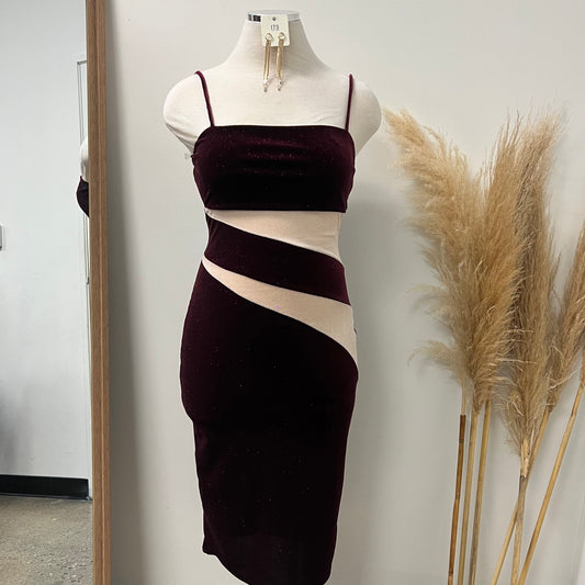 Dance Dress PL-Burgundy