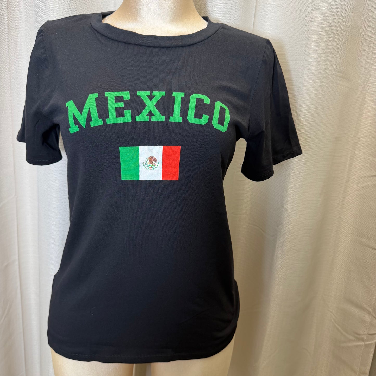 PL-Short Sleeve Mexico Top-Black