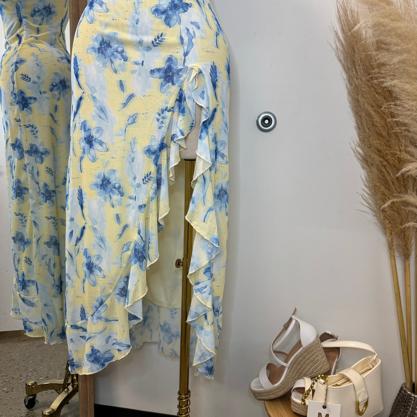 Karol Dress-Yellow/Blue