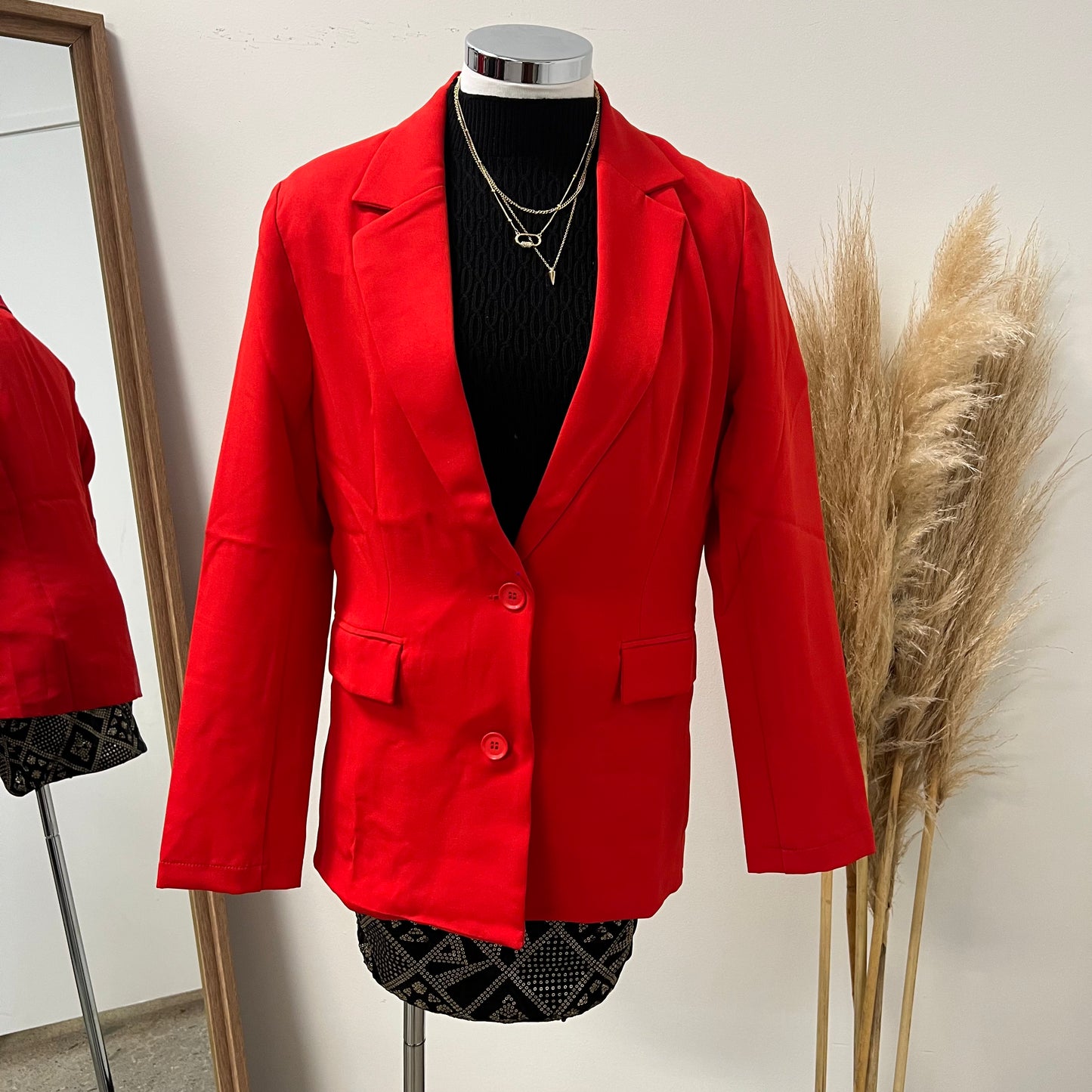 Holiday Blazer -Red