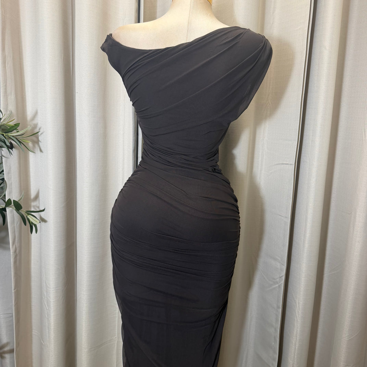Luxi Dress-Brown