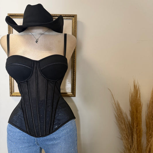 Simple Corset -Black