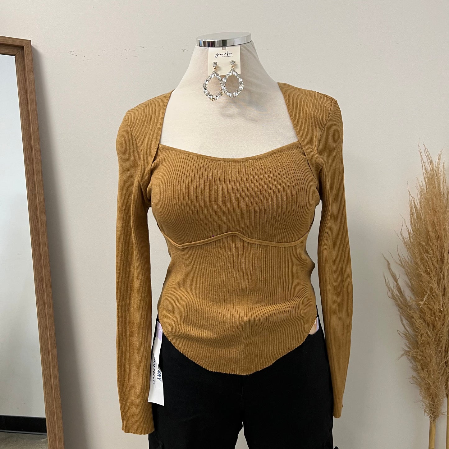 Marisol Top PL-Mustard