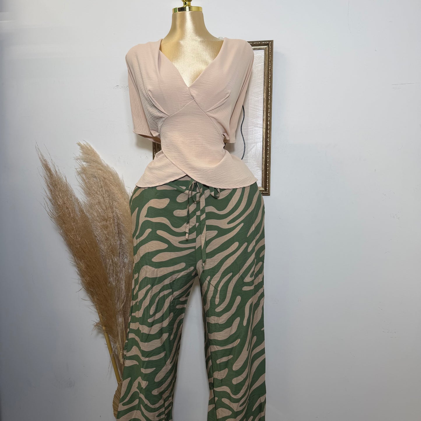 PL-Green Combo Pants -Green