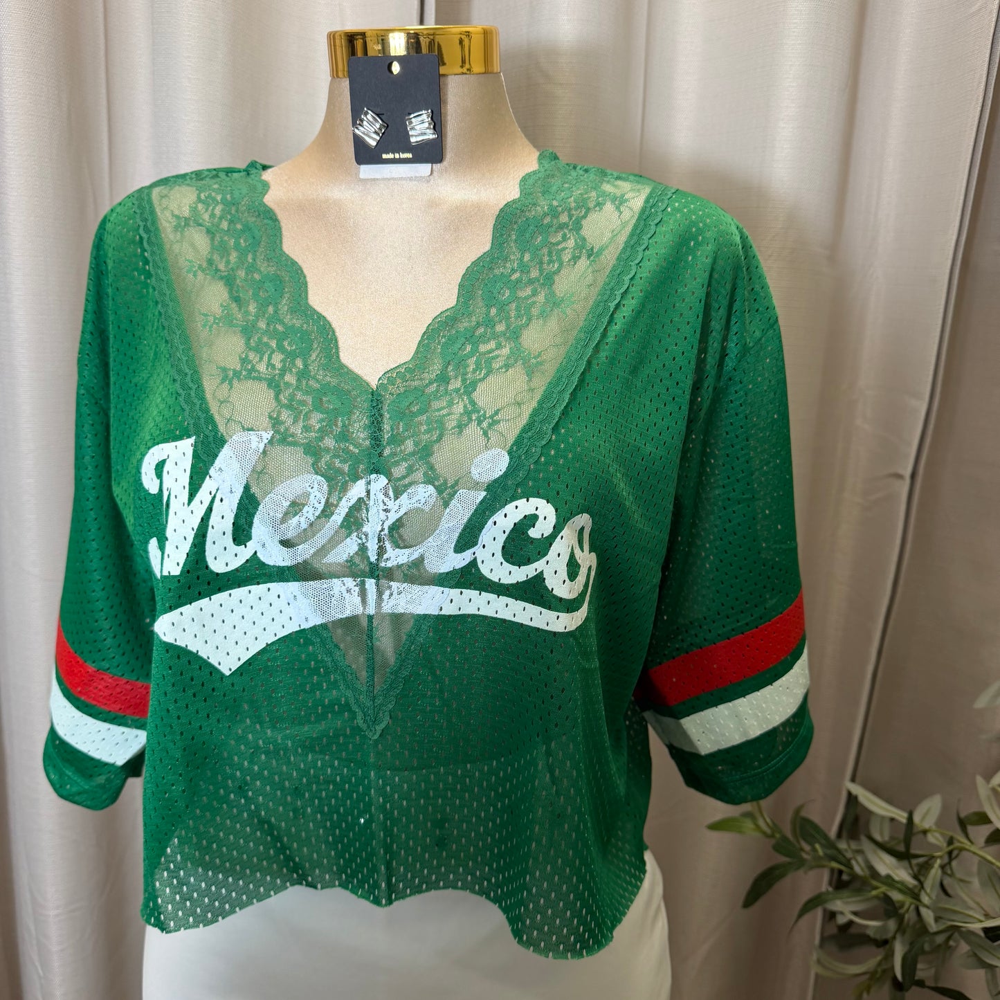 Mexico V Neck Lace Jersey-Mexico
