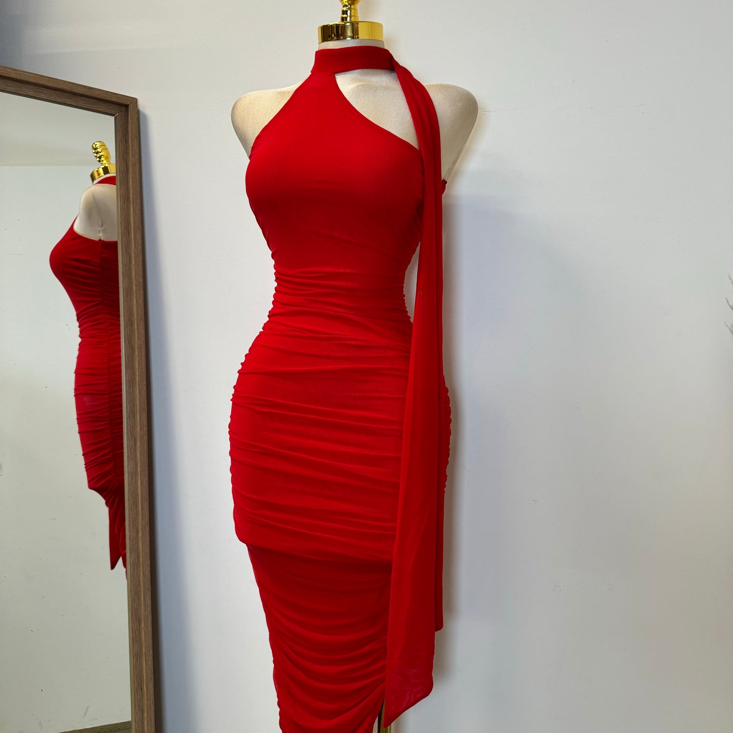 Evonne Dress-Red