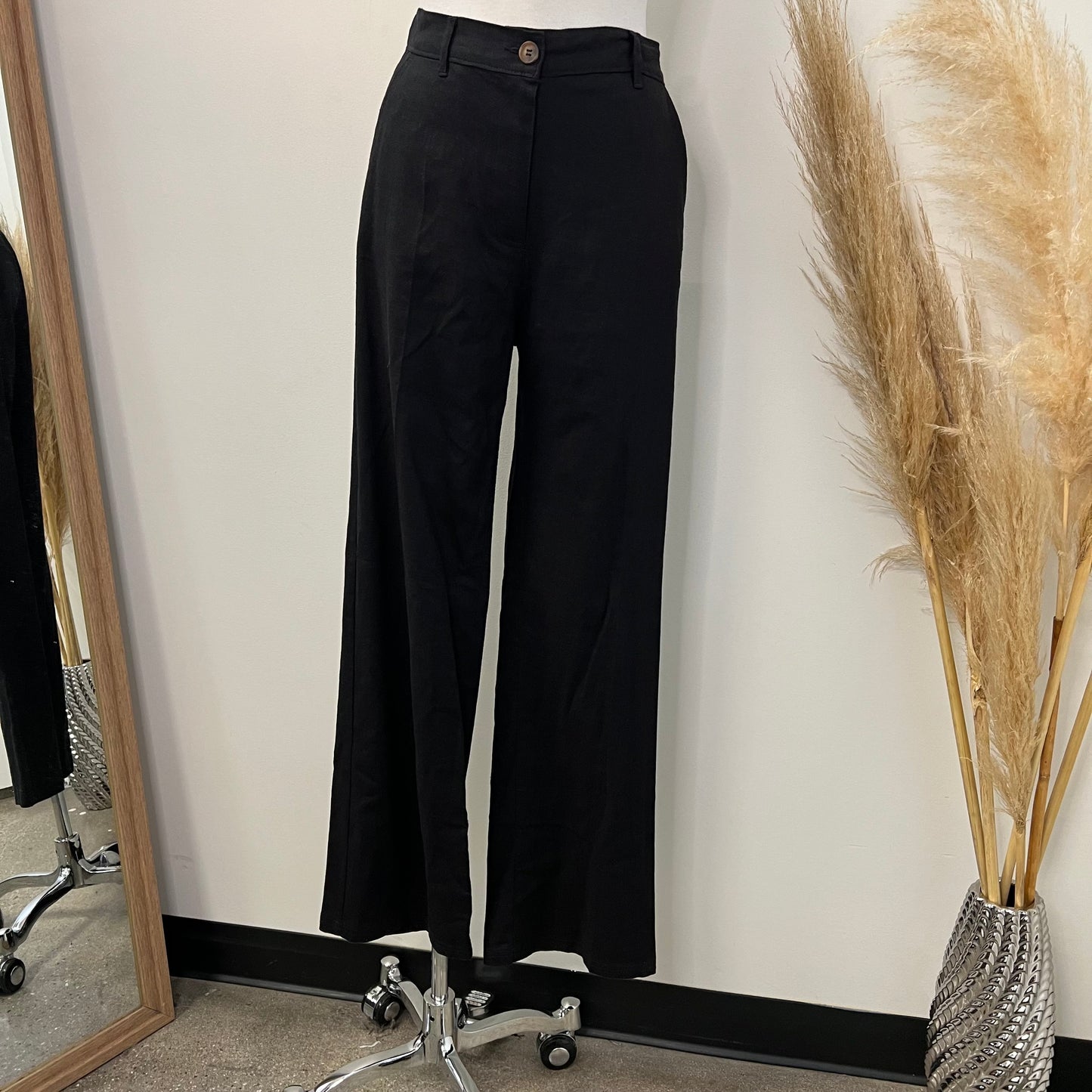 Linen Pants -Black