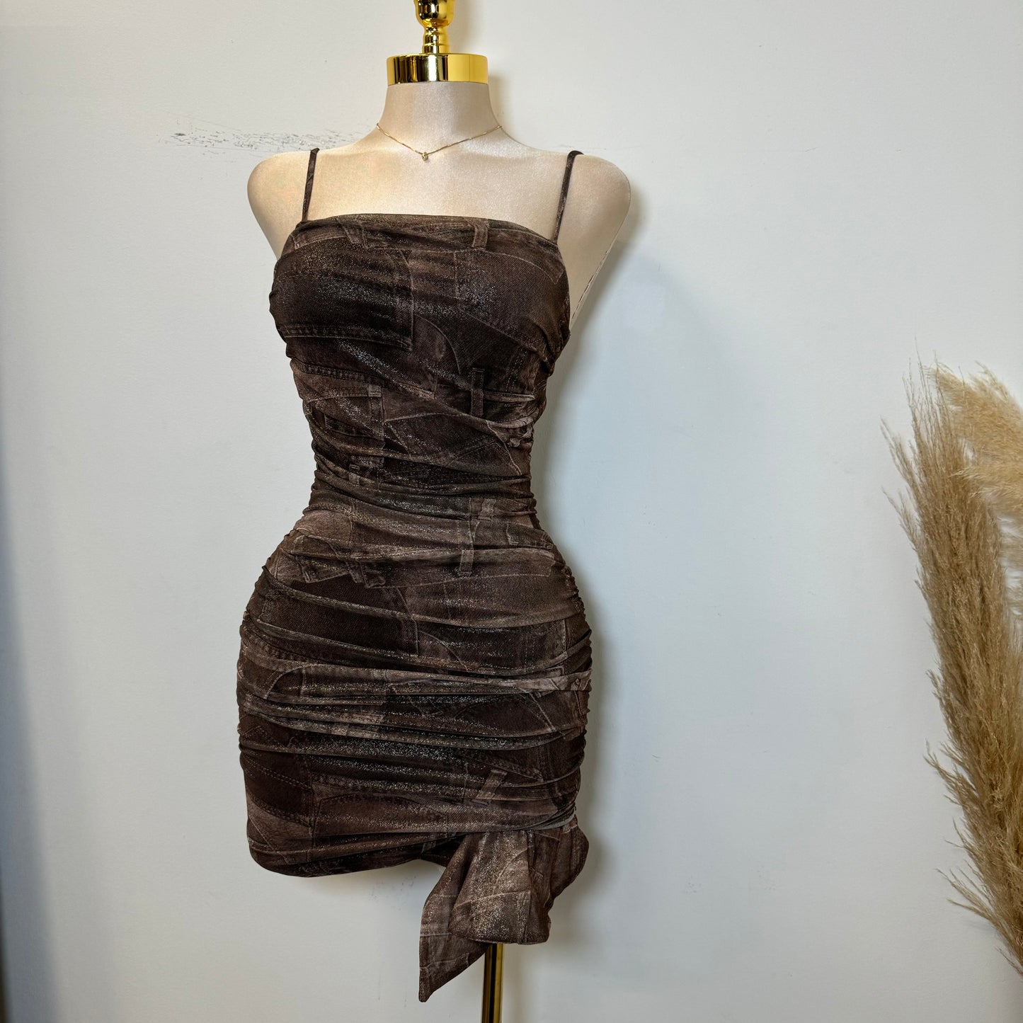 Pretty girl Dress-Brown