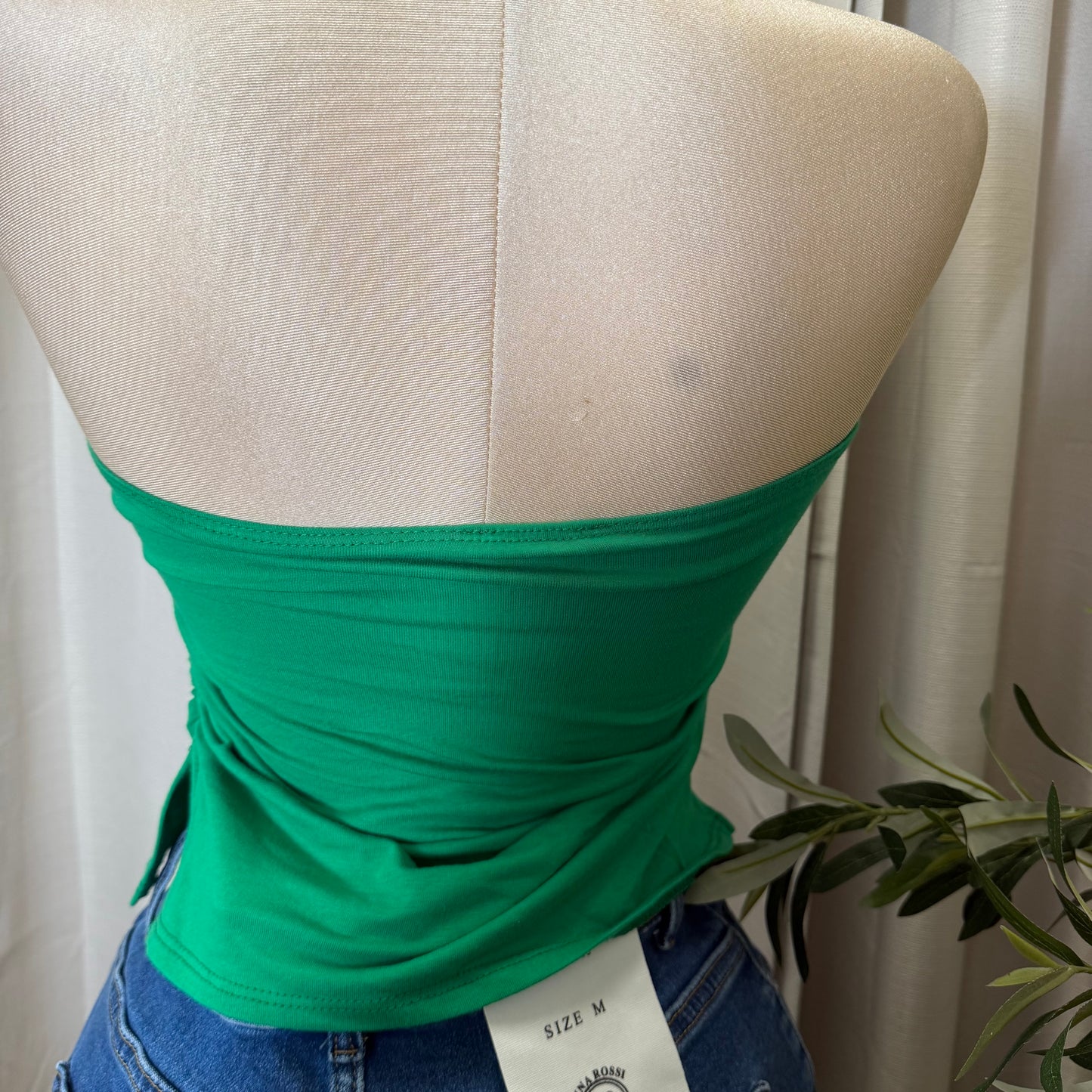 Tube Mexico Strapless Top-Green
