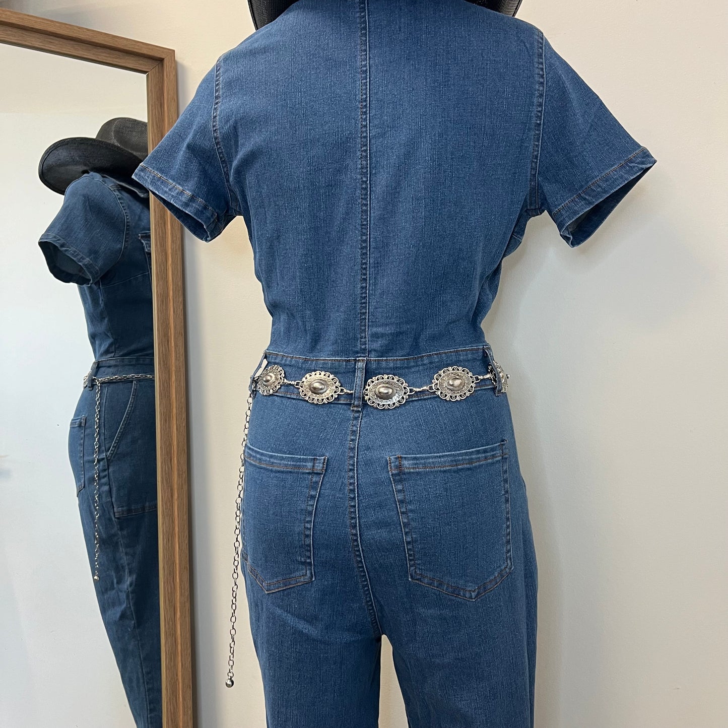 Rodeo Denim Jumpsuit-Denim