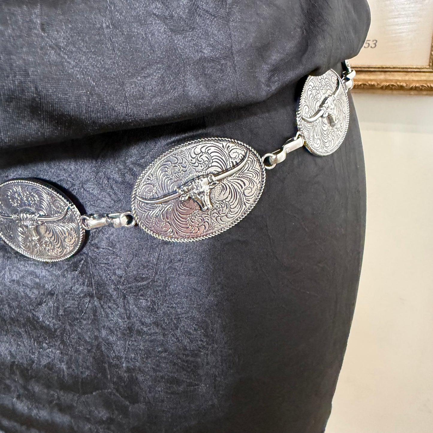 PL-Toro chain Belt Plus size-Silver