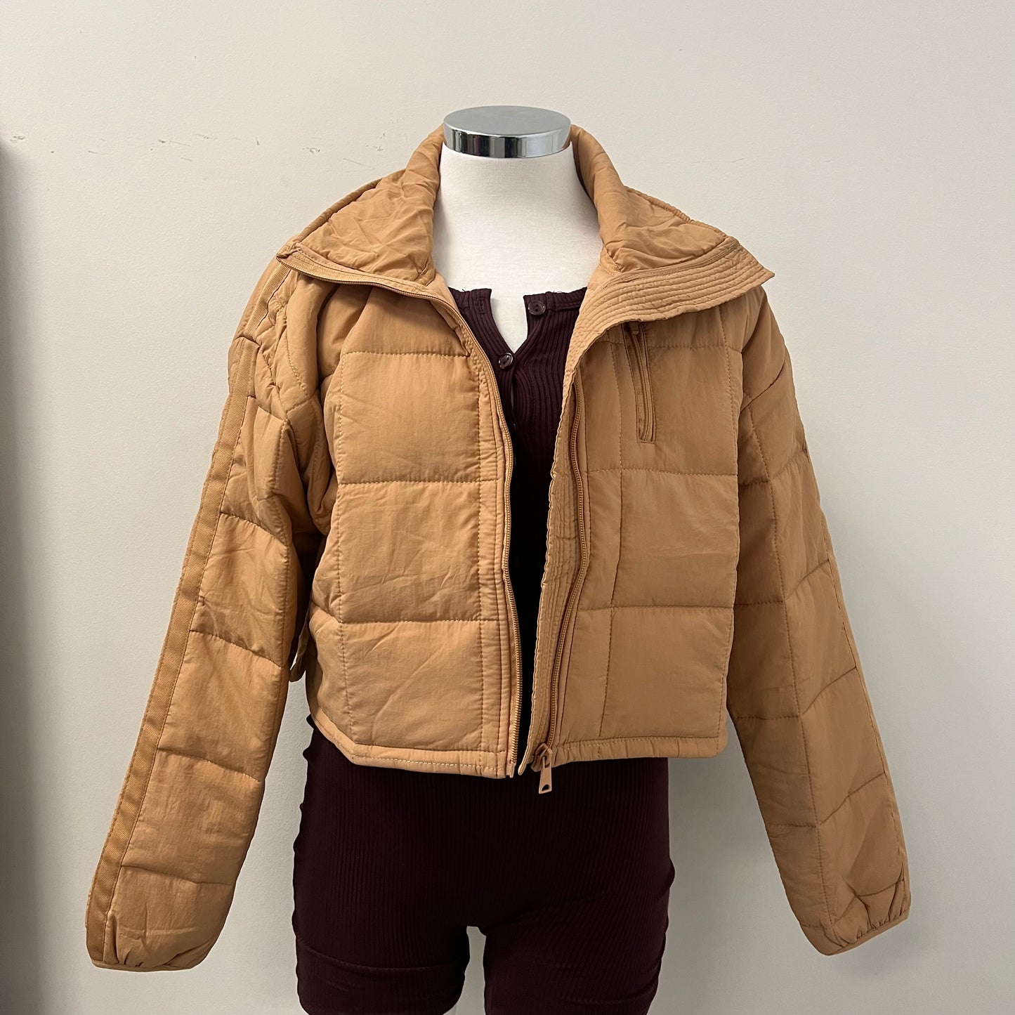 Gina Puff Jacket -Camel