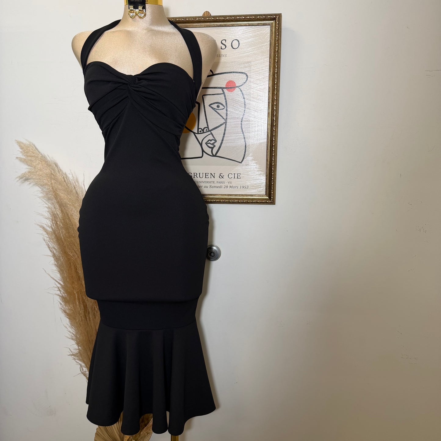 Cielo Mermaid Dress-Black