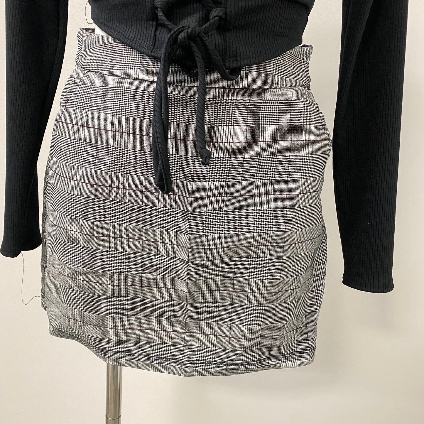 Aya Plaid Skirt -Multi