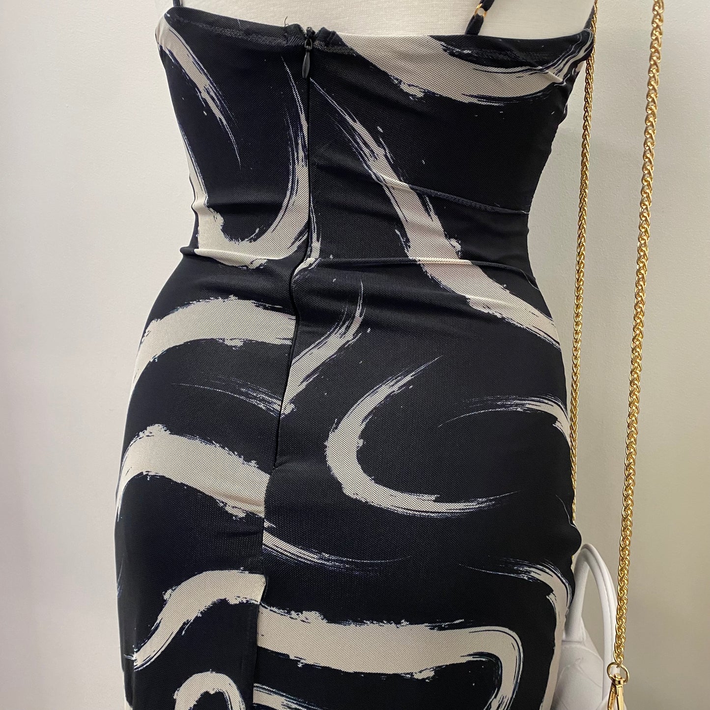 Mismaloya Dress-Black/White 2