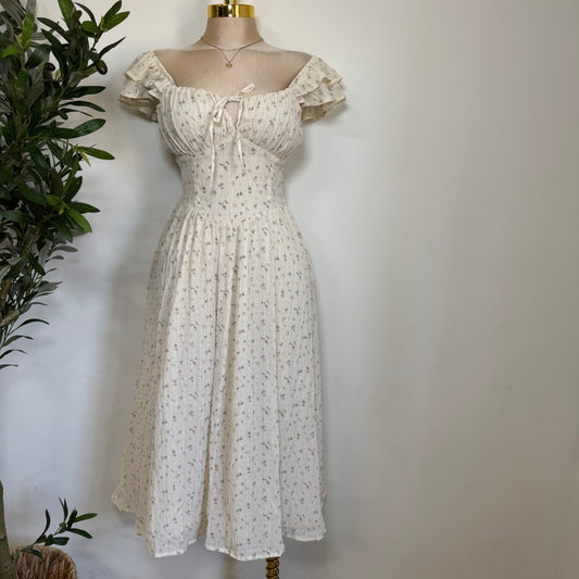 Summer Midi Dress-Butter Cream