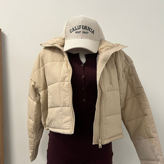 Gina Puff Jacket-Cream