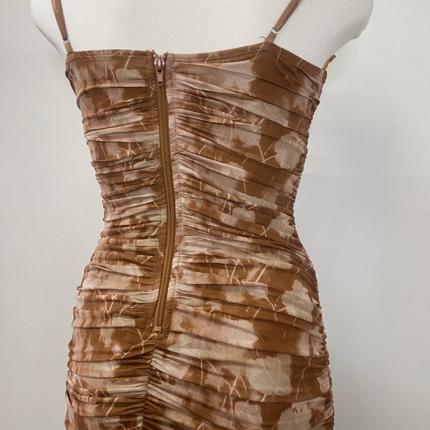 Elisa Midi Dress-Brown