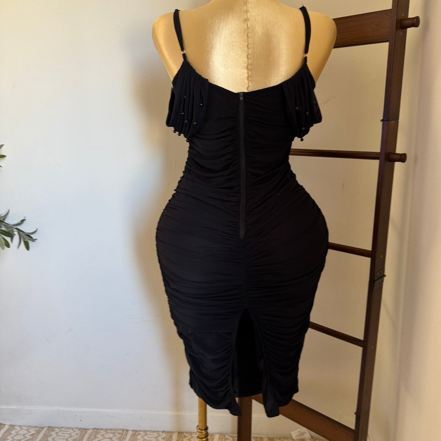 Aria Pearl Dress PL-Black