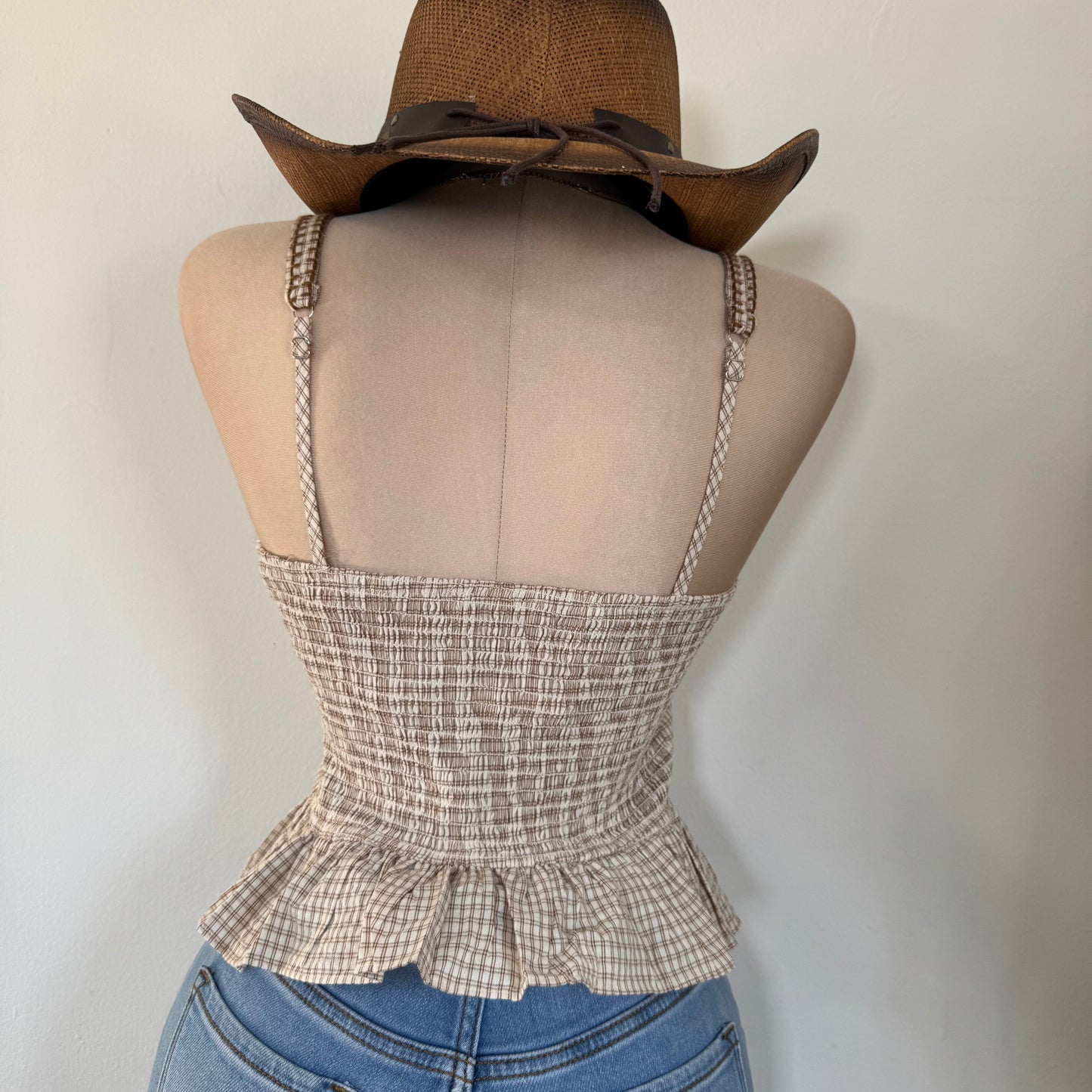Rodeo Halter Top-Brown
