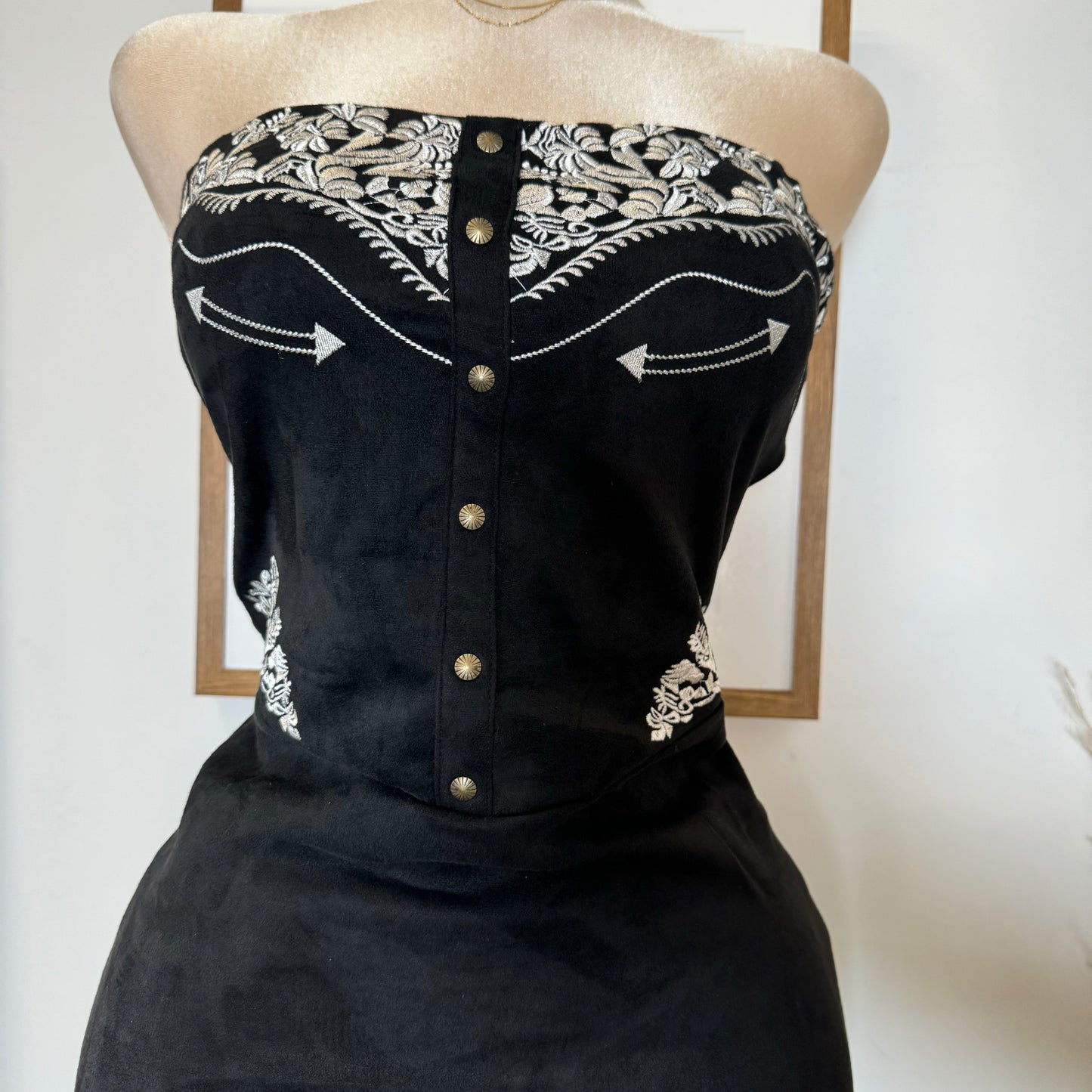 La Bota Suede Dress-Black