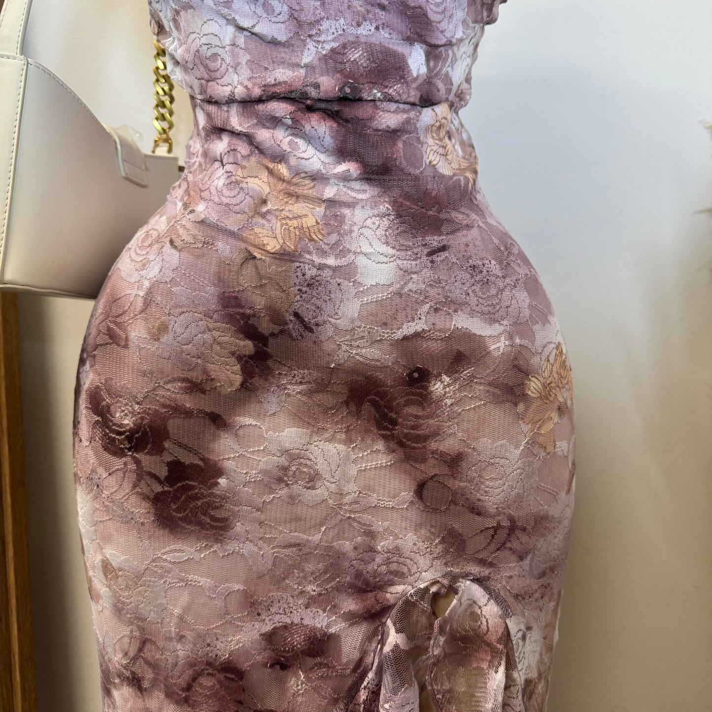 Mismaloya Lace Dress-Multi Pink