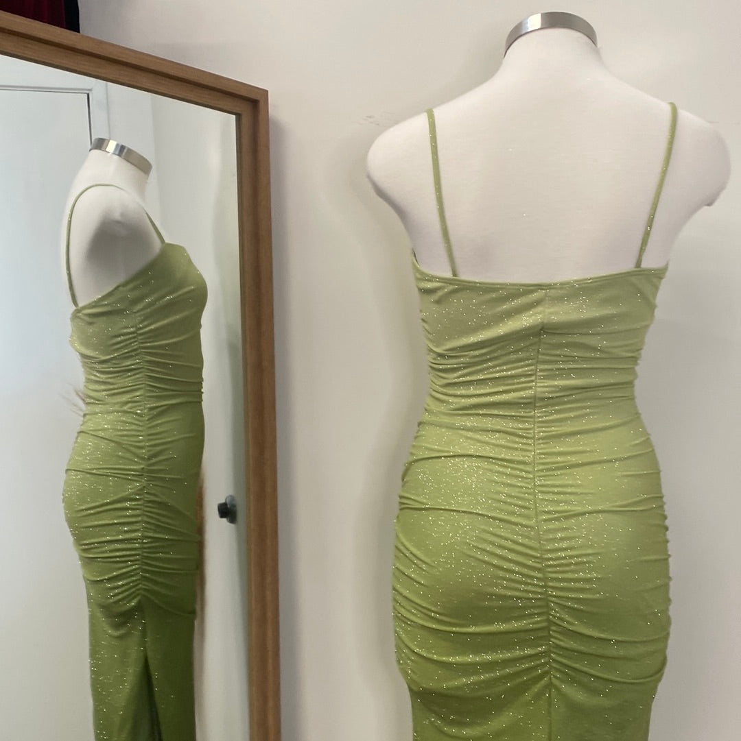 Roxi Midi Dress-Sage Green