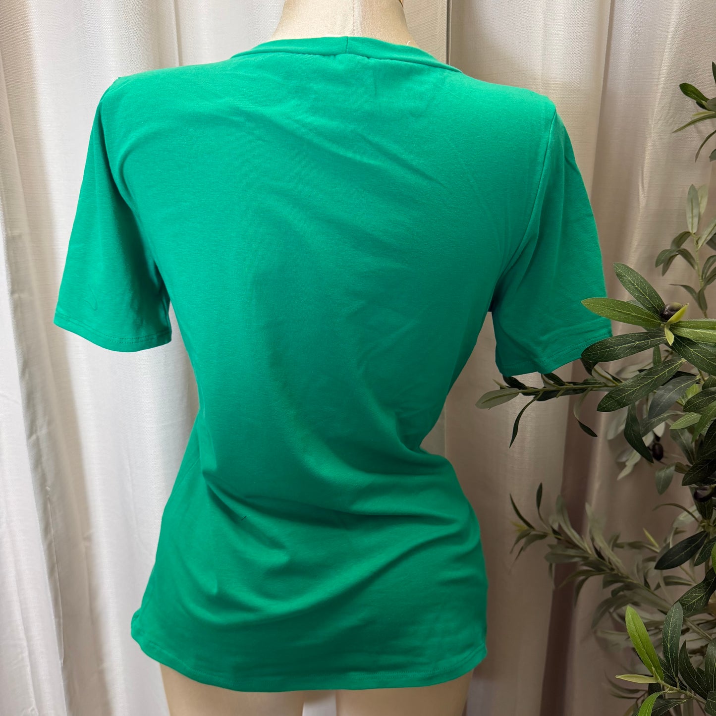 PL-Short Sleeve Mexico Top-Kelly Green