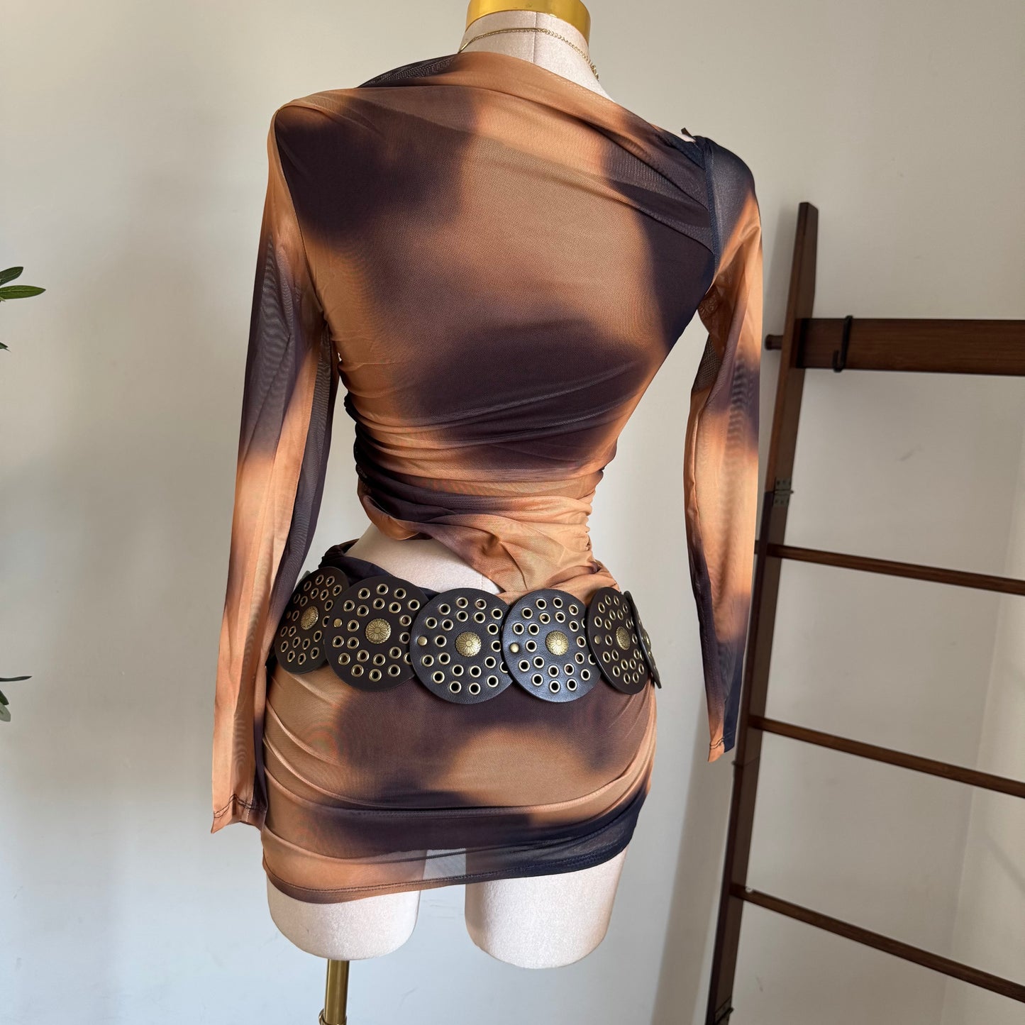 Sha Mesh Dress-sunset