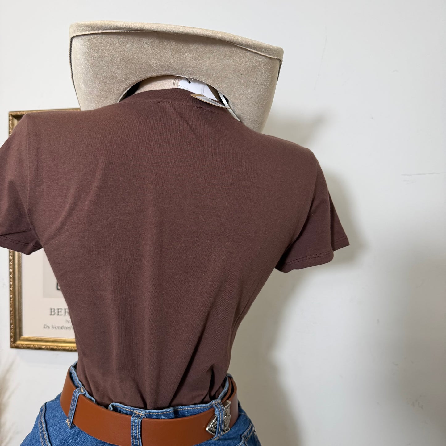 Wild West Cowboy Baby Tee-Brown