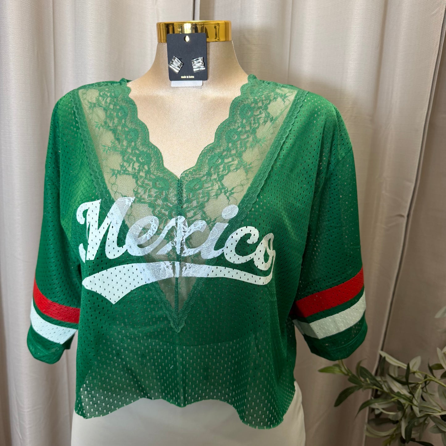 Mexico V Neck Lace Jersey-Mexico