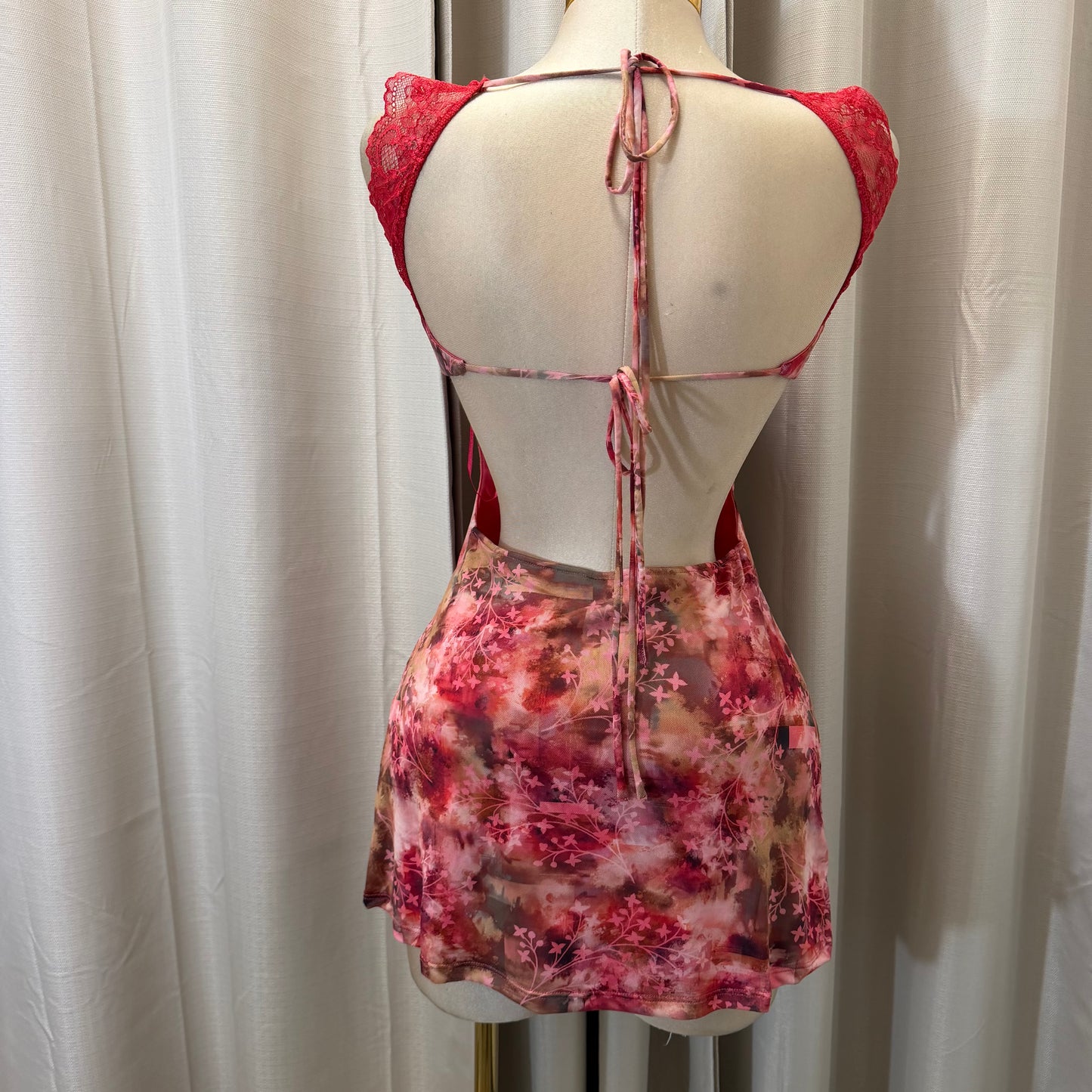Carolina Mini Dress-berry combo