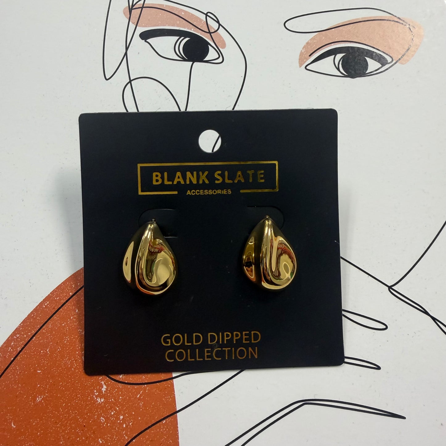 Stainless Earing-Gold dipped